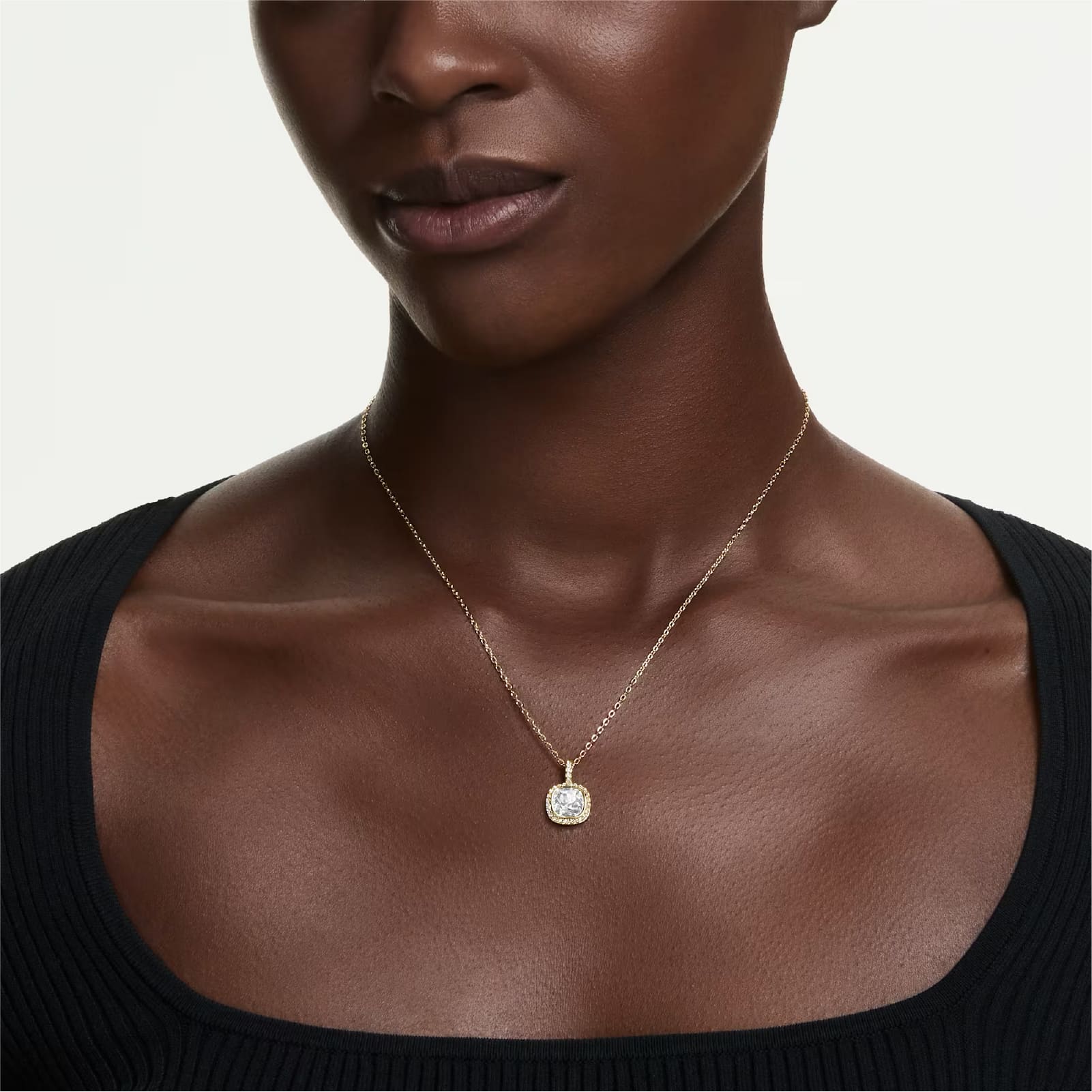 Collana pendente Swarovski Una Angelic lega oro e cristalli MISURA UNICA