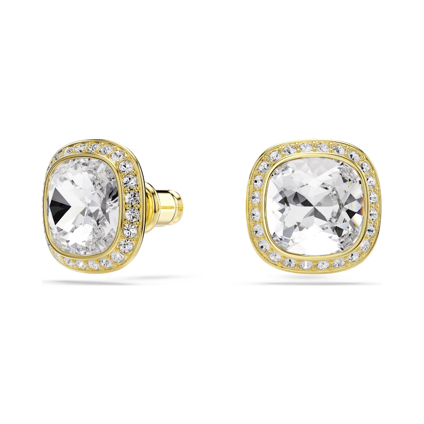 Orecchini lobo Swarovski Una Angelic lega oro e cristalli MISURA UNICA