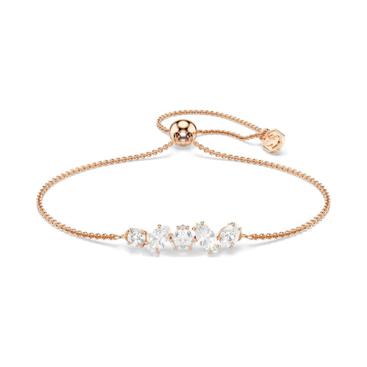 Bracciale regolabile Swarovski Mesmera lega oro rosa zirconi REGOLABILE