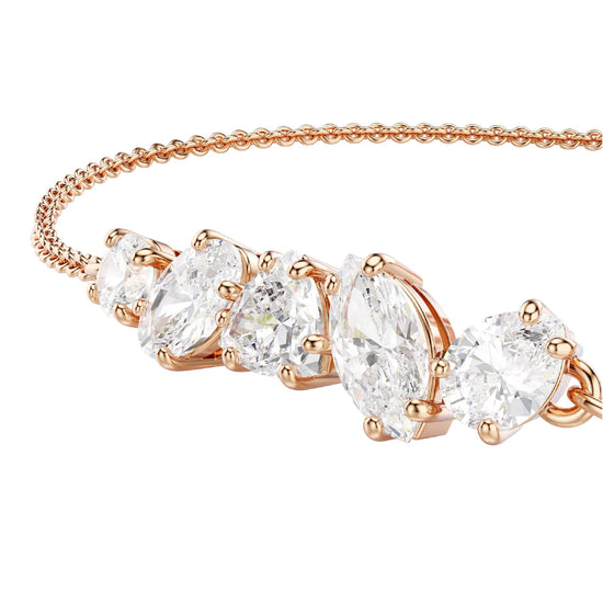 Bracciale regolabile Swarovski Mesmera lega oro rosa zirconi REGOLABILE