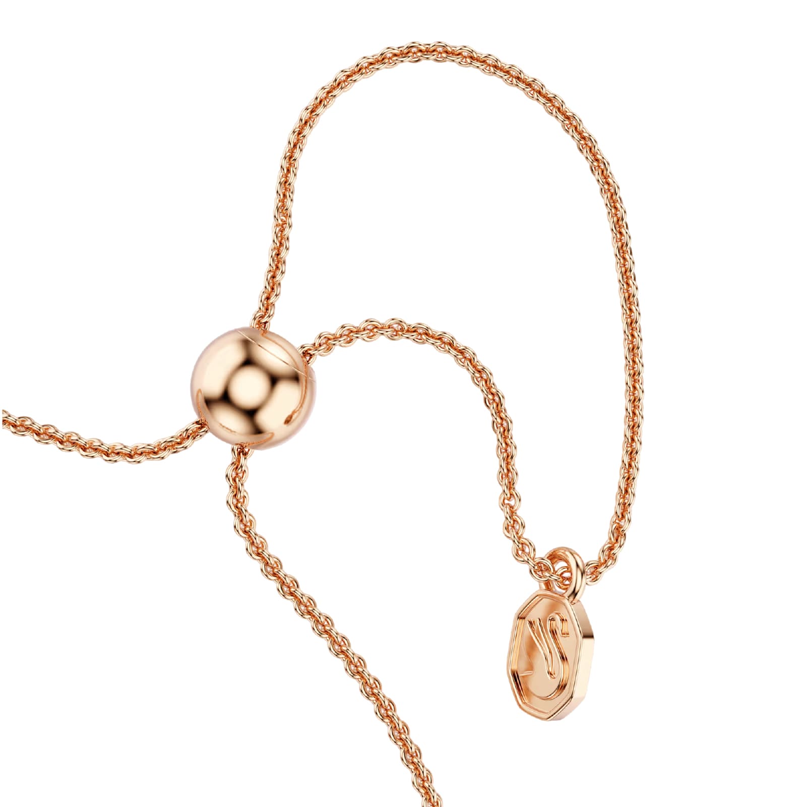 Bracciale regolabile Swarovski Mesmera lega oro rosa zirconi REGOLABILE