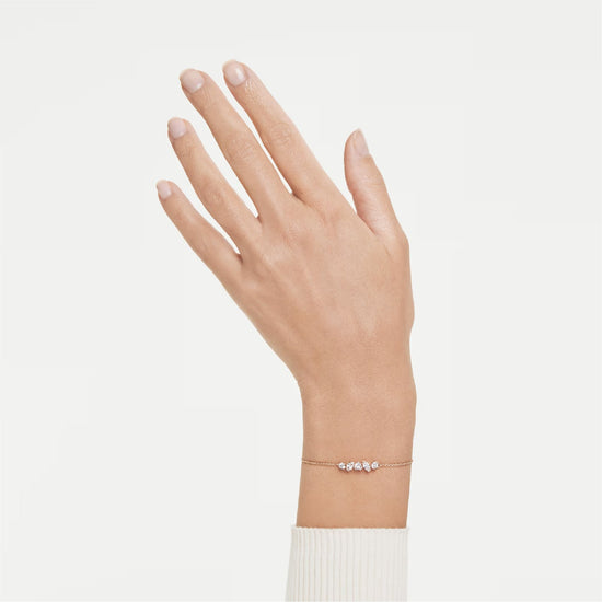 Bracciale regolabile Swarovski Mesmera lega oro rosa zirconi REGOLABILE