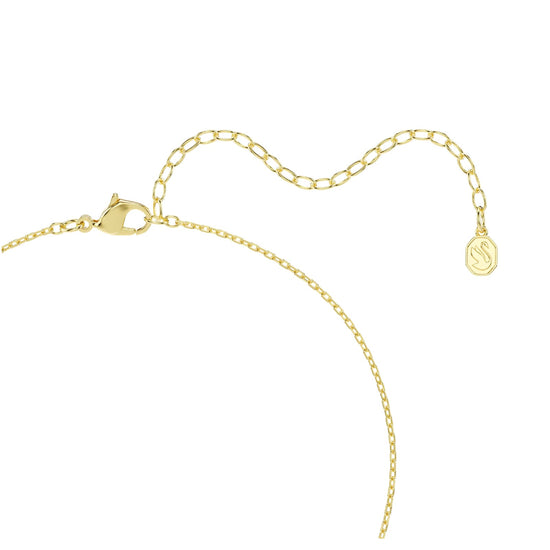 Collana catena Swarovski Millenia lega oro e cristallo verde MISURA UNICA
