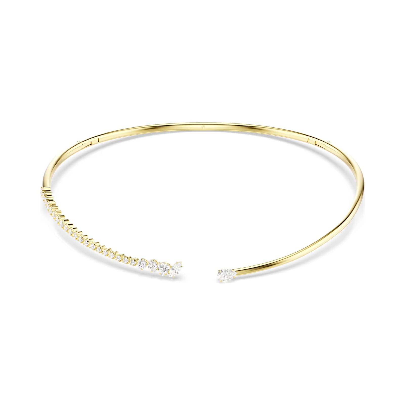 Collana rigida Swarovski Mesmera lega dorata e zirconi