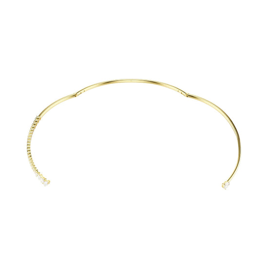 Collana rigida Swarovski Mesmera lega dorata e zirconi MISURA UNICA