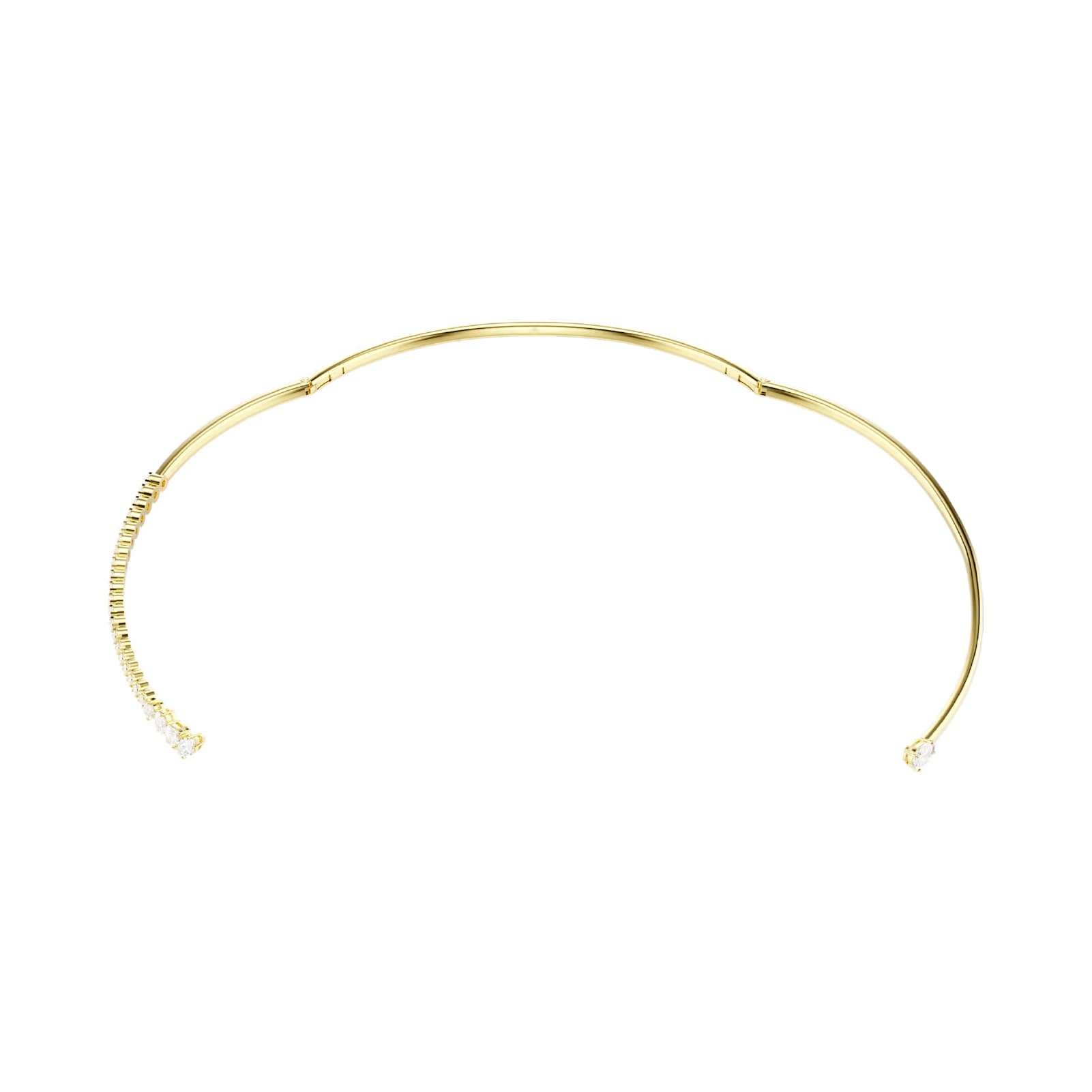 Collana rigida Swarovski Mesmera lega dorata e zirconi MISURA UNICA