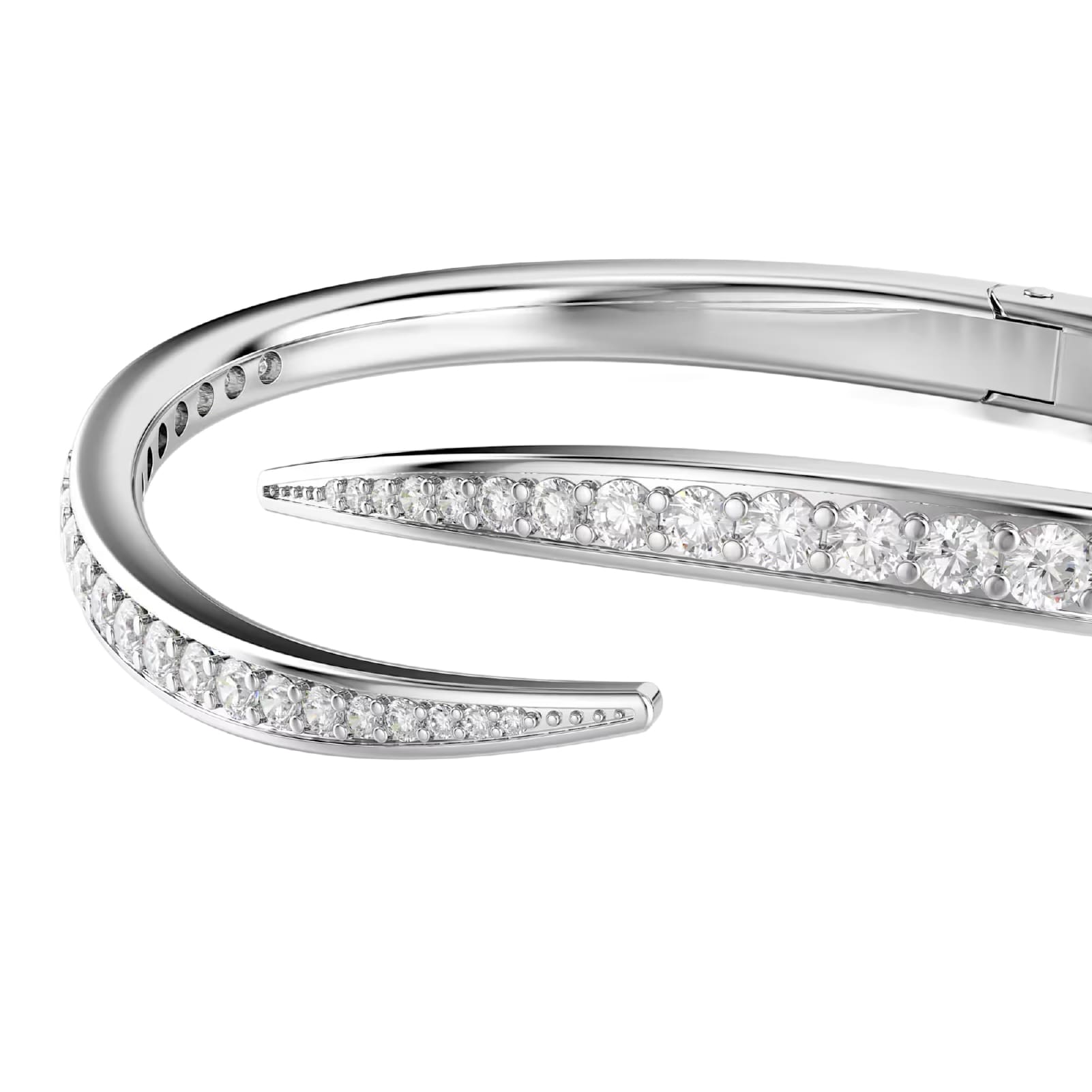 Bracciale rigido Swarovski Vienna lega argento e zirconi 15,7 cm