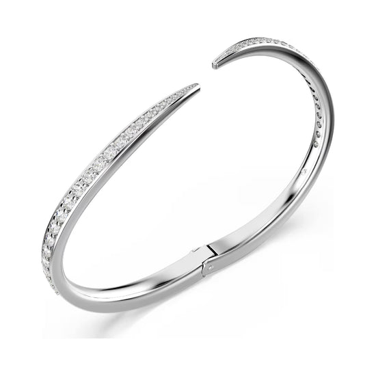Bracciale rigido Swarovski Vienna lega argento e zirconi 15,7 cm