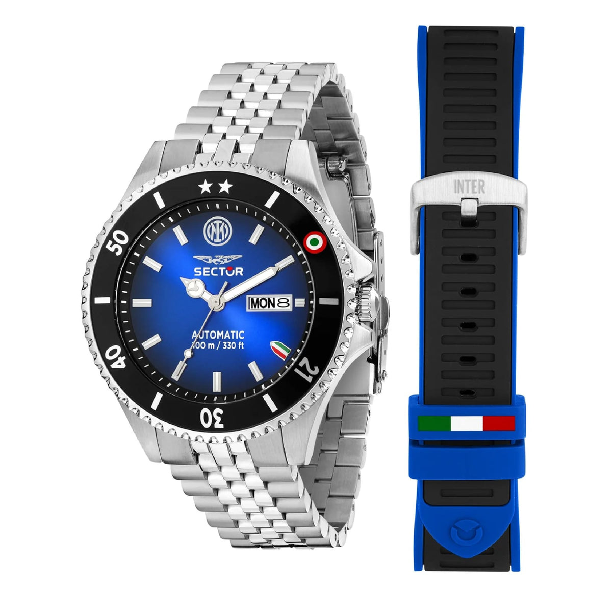 Orologio solo tempo Sector Inter in acciaio ed. limitata MISURA UNICA