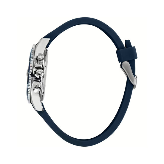 Orologio solo tempo Sector in acciaio argento e silcone blu S.R3251161052