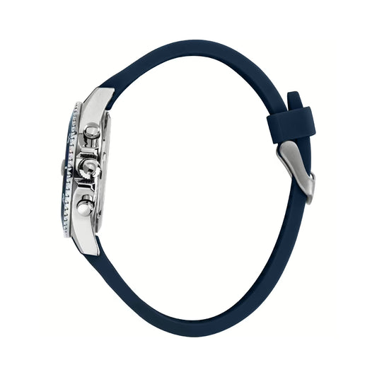 Orologio solo tempo Sector in acciaio argento e silcone blu S.R3251161052