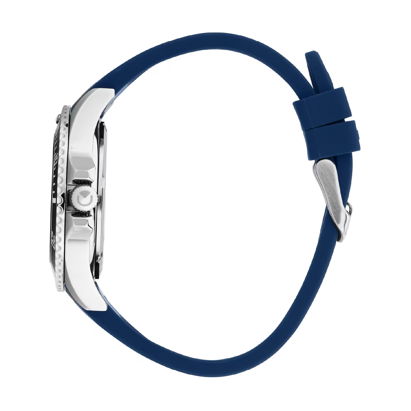 Orologio solo tempo Sector 230 in acciaio argento silicone blu MISURA UNICA