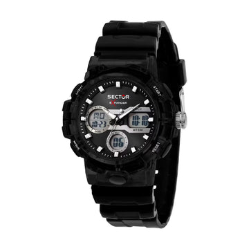 Orologio digitale uomo Sector EX 46 in materiale sintetico di colore nero 43mm