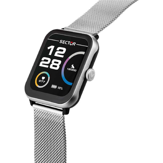 Orologio smartwatch Sector S-08 in acciaio maglia mesh MISURA UNICA