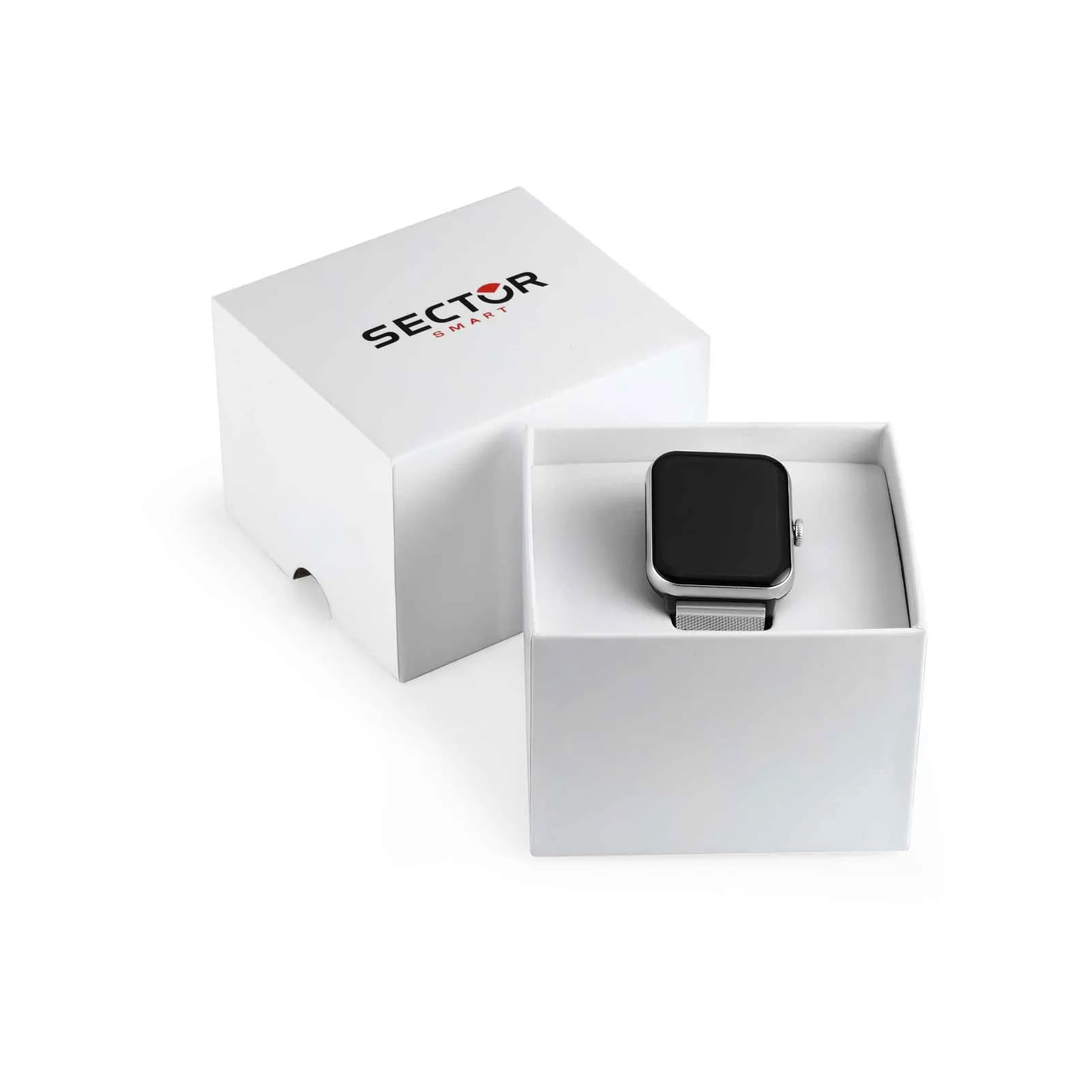 Orologio smartwatch Sector S-08 in acciaio maglia mesh MISURA UNICA