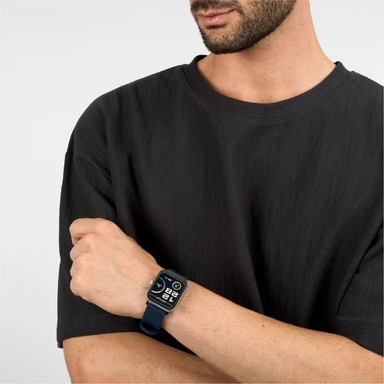 Orologio smartwatch Sector in acciaio e silicone blu MISURA UNICA