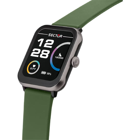 Orologio smartwatch Sector S-08 in plastica verde da uomo MISURA UNICA