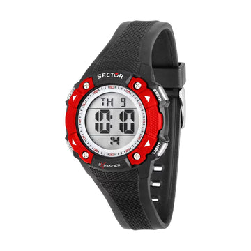 Orologio digitale Sector EX-49 nero e rosso con cinturino nero MISURA UNICA