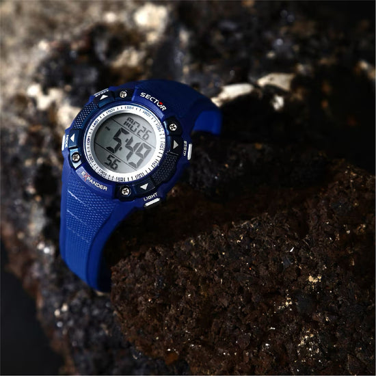 Orologio digitale Sector EX-49 cinturino sintetico blu 37mm MISURA UNICA