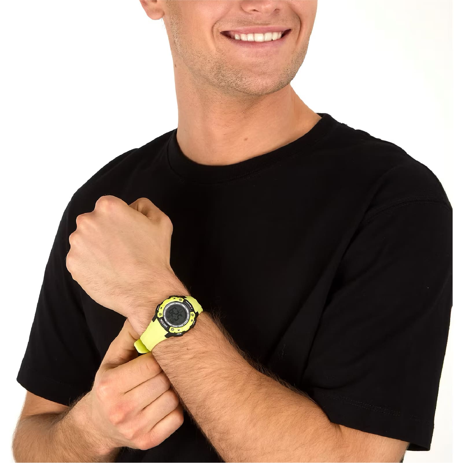 Orologio digitale Sector EX-49 in materiale sintetico giallo lime MISURA UNICA