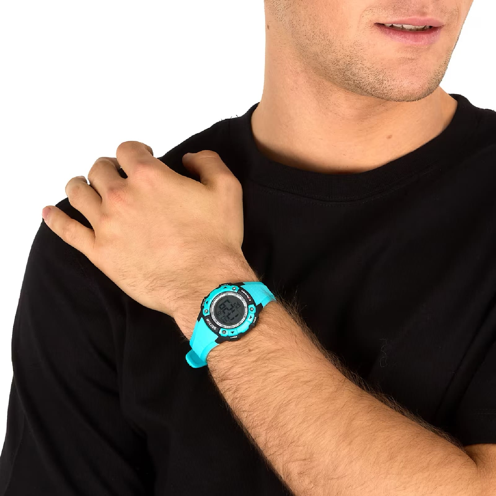 Orologio digitale Sector EX-49 in materiale sintetico blu MISURA UNICA