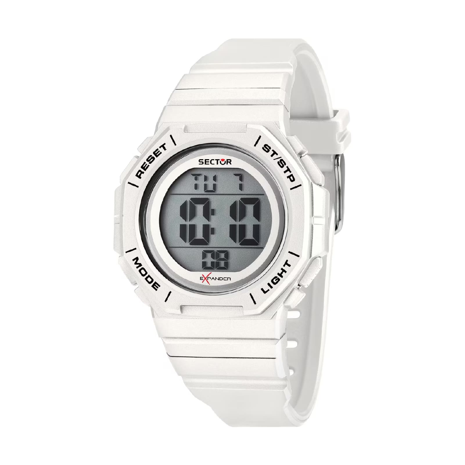 Orologio digitale Sector EX-50 in materiale sintetico bianco MISURA UNICA