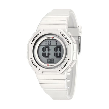 Orologio digitale Sector EX-50 in materiale sintetico bianco MISURA UNICA