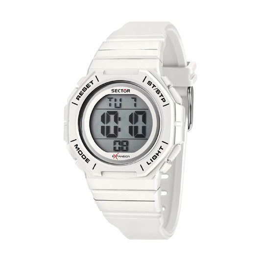Orologio digitale Sector EX-50 in materiale sintetico bianco MISURA UNICA