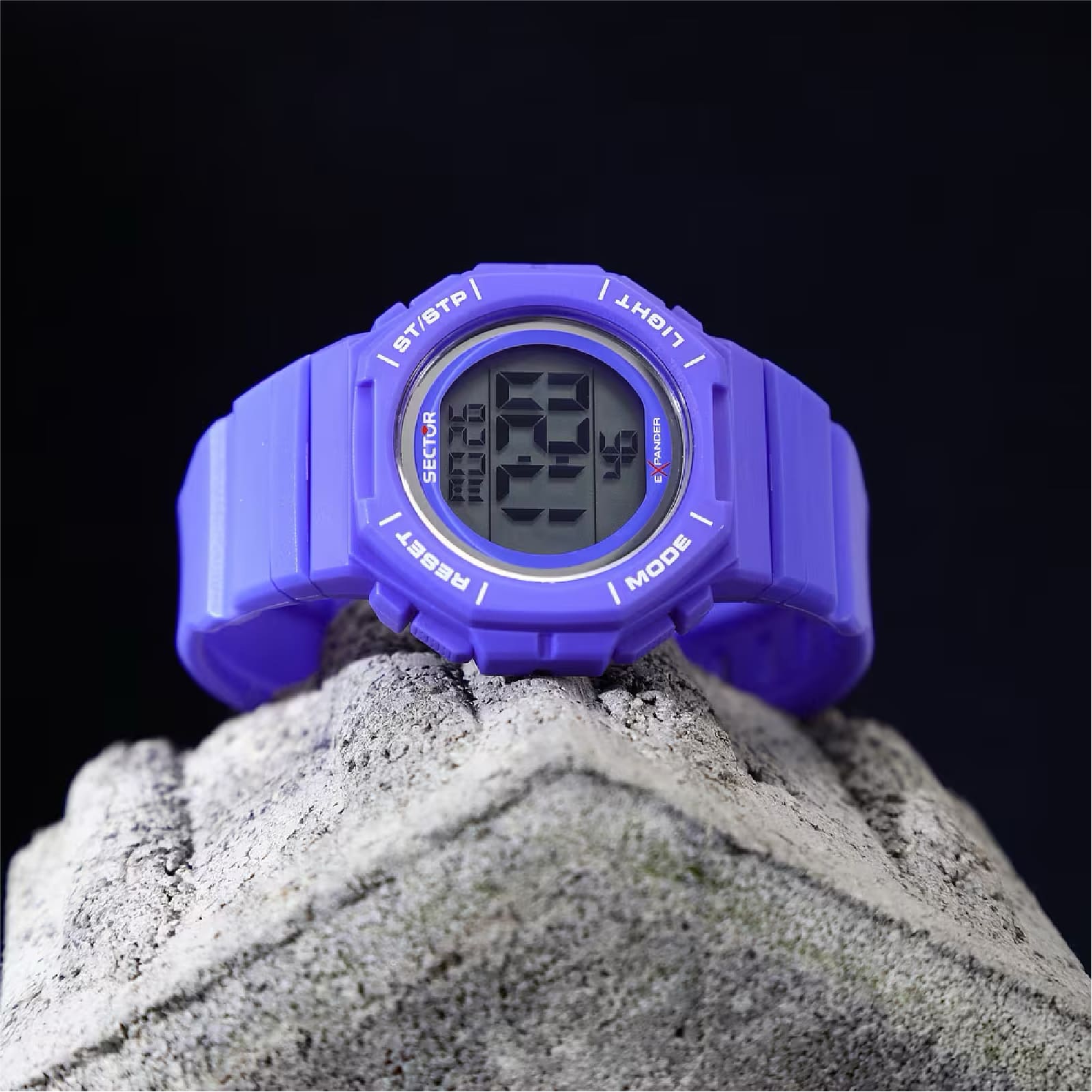 Orologio digitale Sector EX-50 con cinturino sintetico viola MISURA UNICA