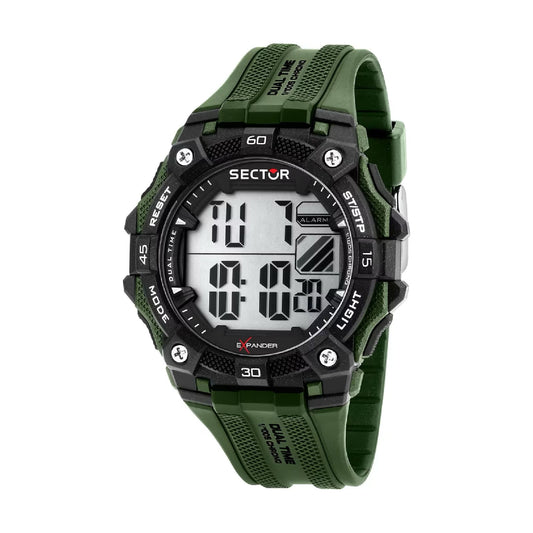 Orologio digitale Sector EX-51 bicolore verde e nero MISURA UNICA