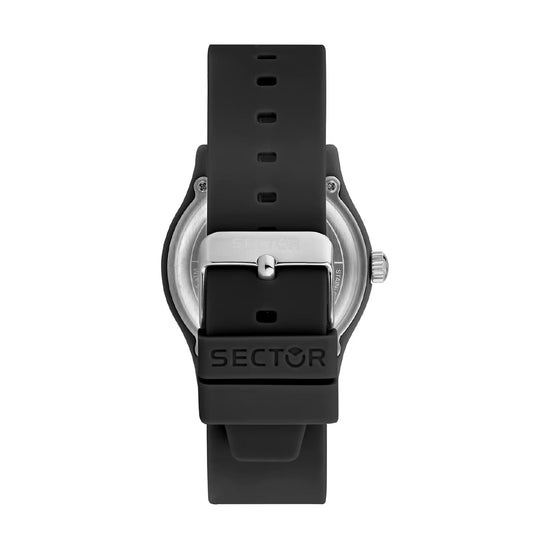Orologio Sector H20 in silicone con quadrante nero e giallo MISURA UNICA