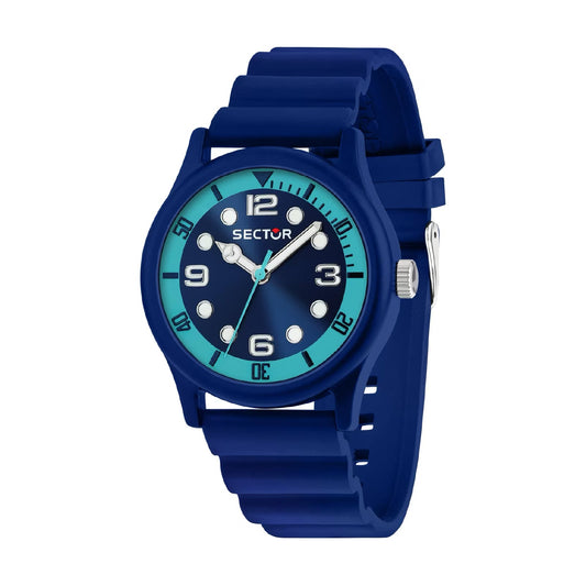 Orologio Sector H20 in silicone con quadrante blu e verde acqua MISURA UNICA