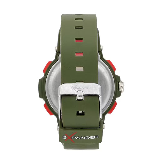 Orologio multifunzione Sector EX-28 in poliuretano verde MISURA UNICA