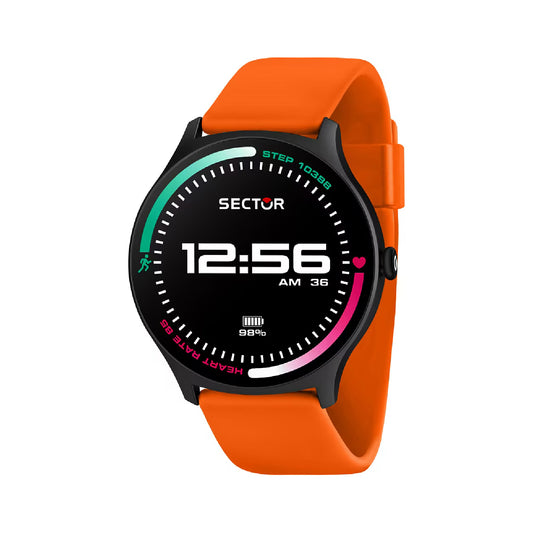 Smartwatch Sector S-06 in materiale sintetico in arancione MISURA UNICA