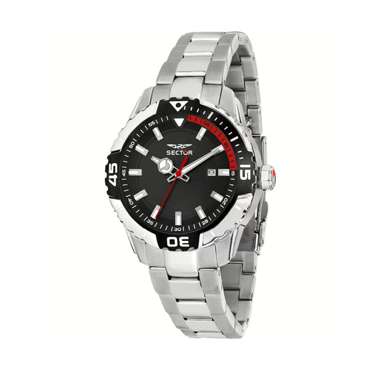 Orologio solo tempo Sector in acciaio argento da uomo S.R3253135001