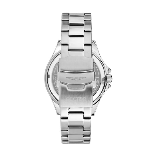 Orologio solotempo uomo Sector acciaio e quadrante nero