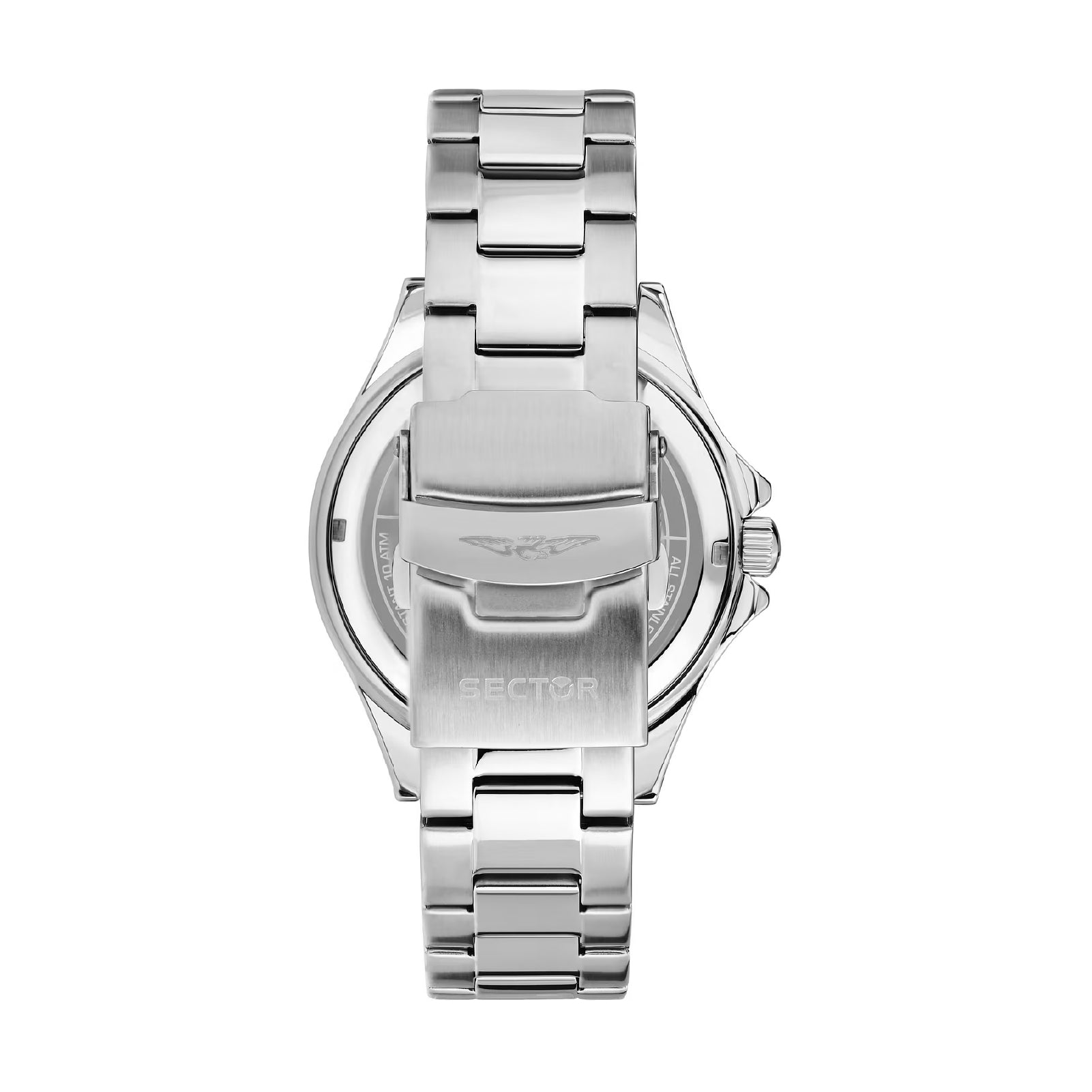 Orologio solotempo uomo Sector acciaio e quadrante nero