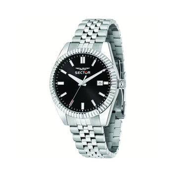 Orologio solo tempo Sector in acciaio color argento e nero S.R3253240015