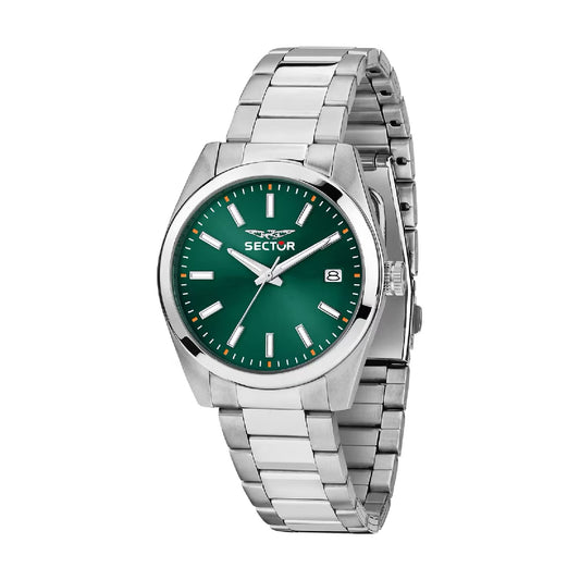 Orologio solo tempo Sector 240 acciaio quadrante verde 37mm MISURA UNICA