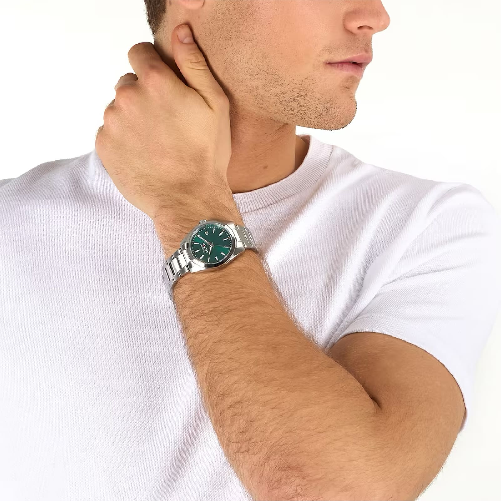 Orologio solo tempo Sector 240 acciaio quadrante verde 37mm MISURA UNICA