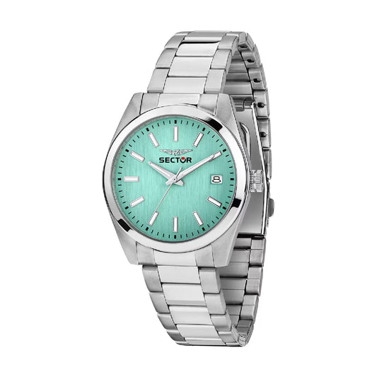 Orologio solo tempo Sector 240 acciaio quadrante azzurro 37mm MISURA UNICA