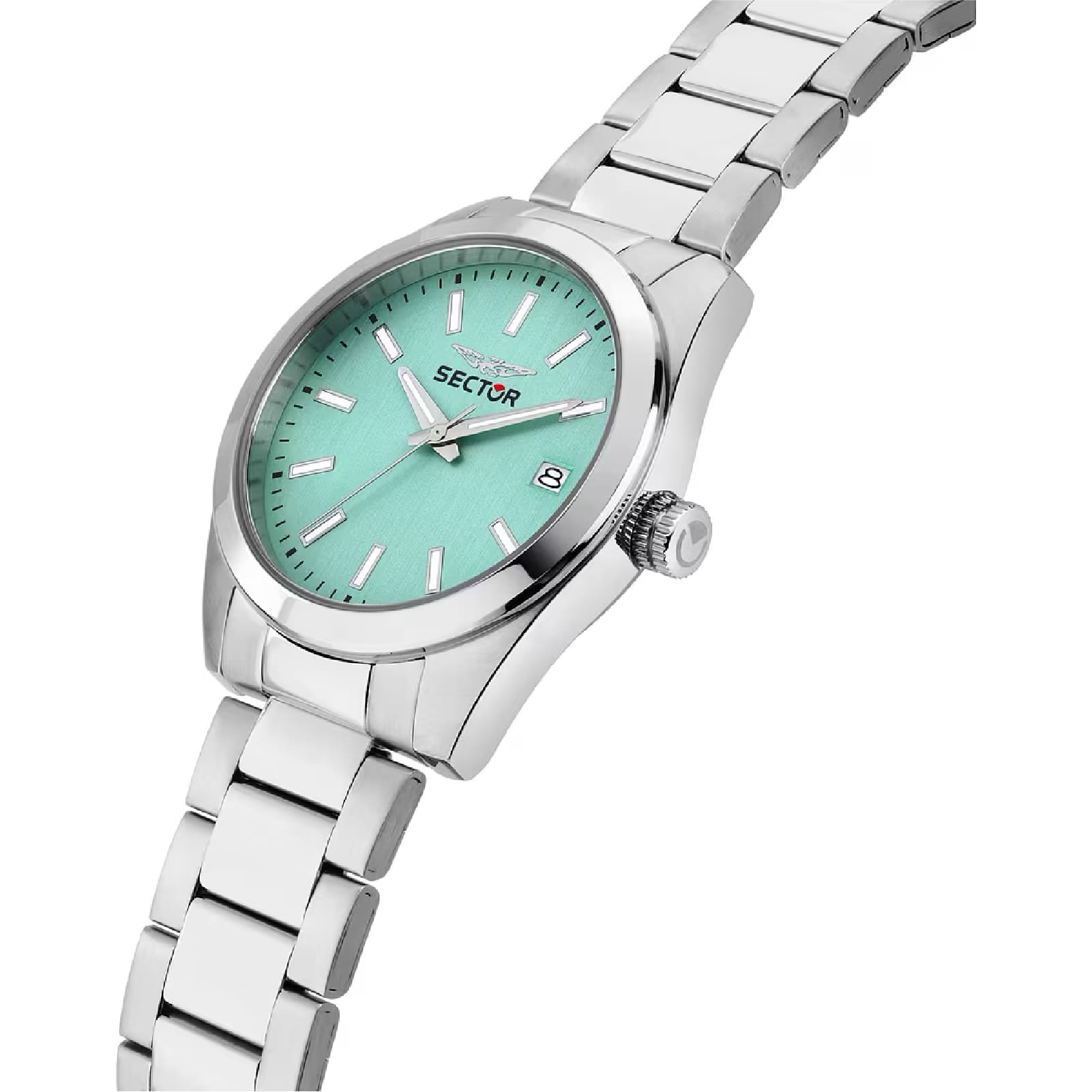 Orologio solo tempo Sector 240 acciaio quadrante azzurro 37mm MISURA UNICA