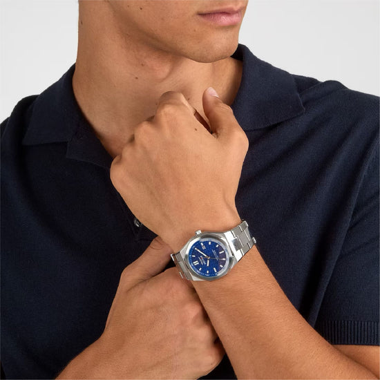 Orologio solo tempo Sector Otto150 in acciaio quadrante blu MISURA UNICA