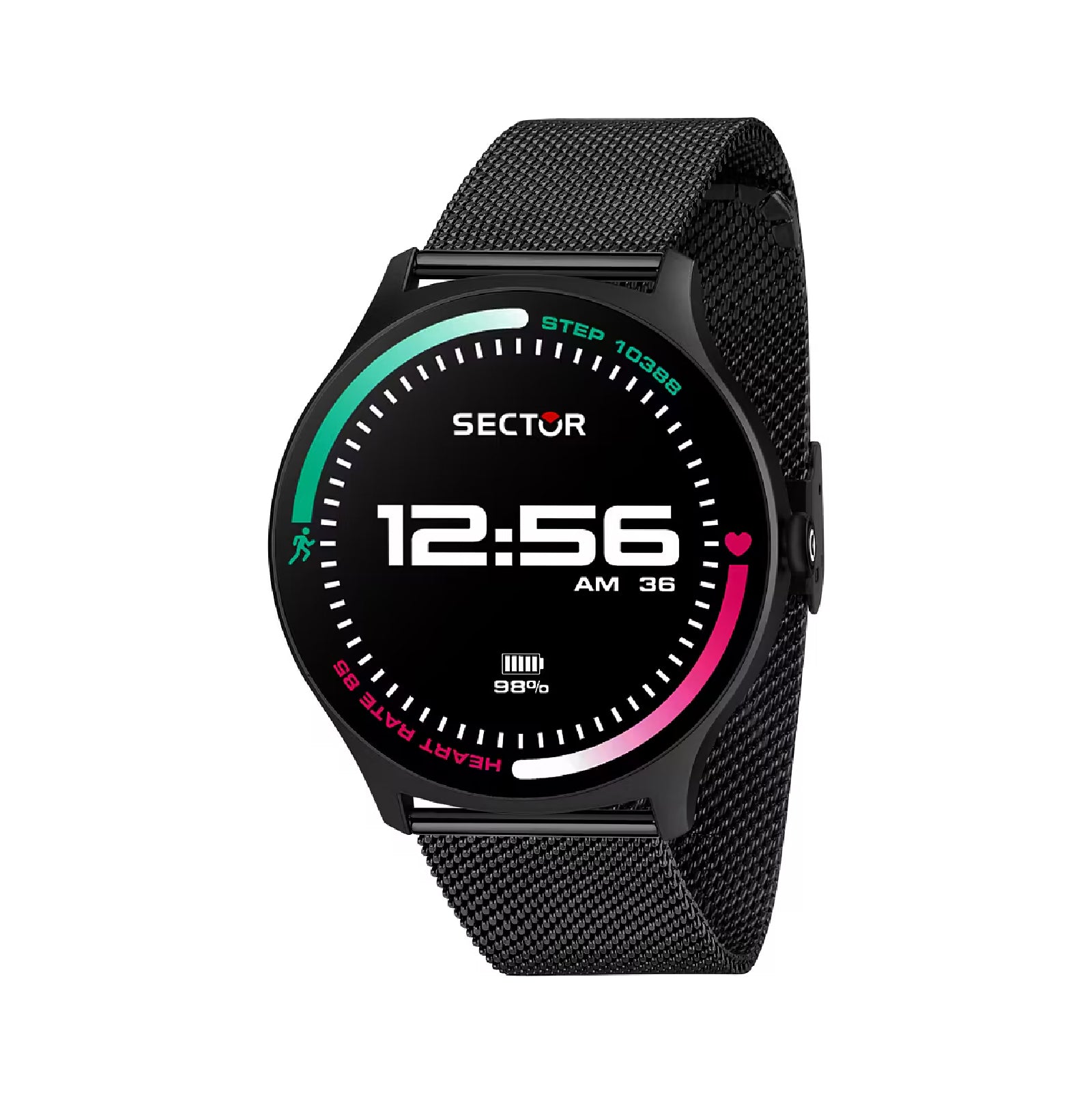 Smartwatch Sector S-06 in materiale sintetico maglia mesh MISURA UNICA
