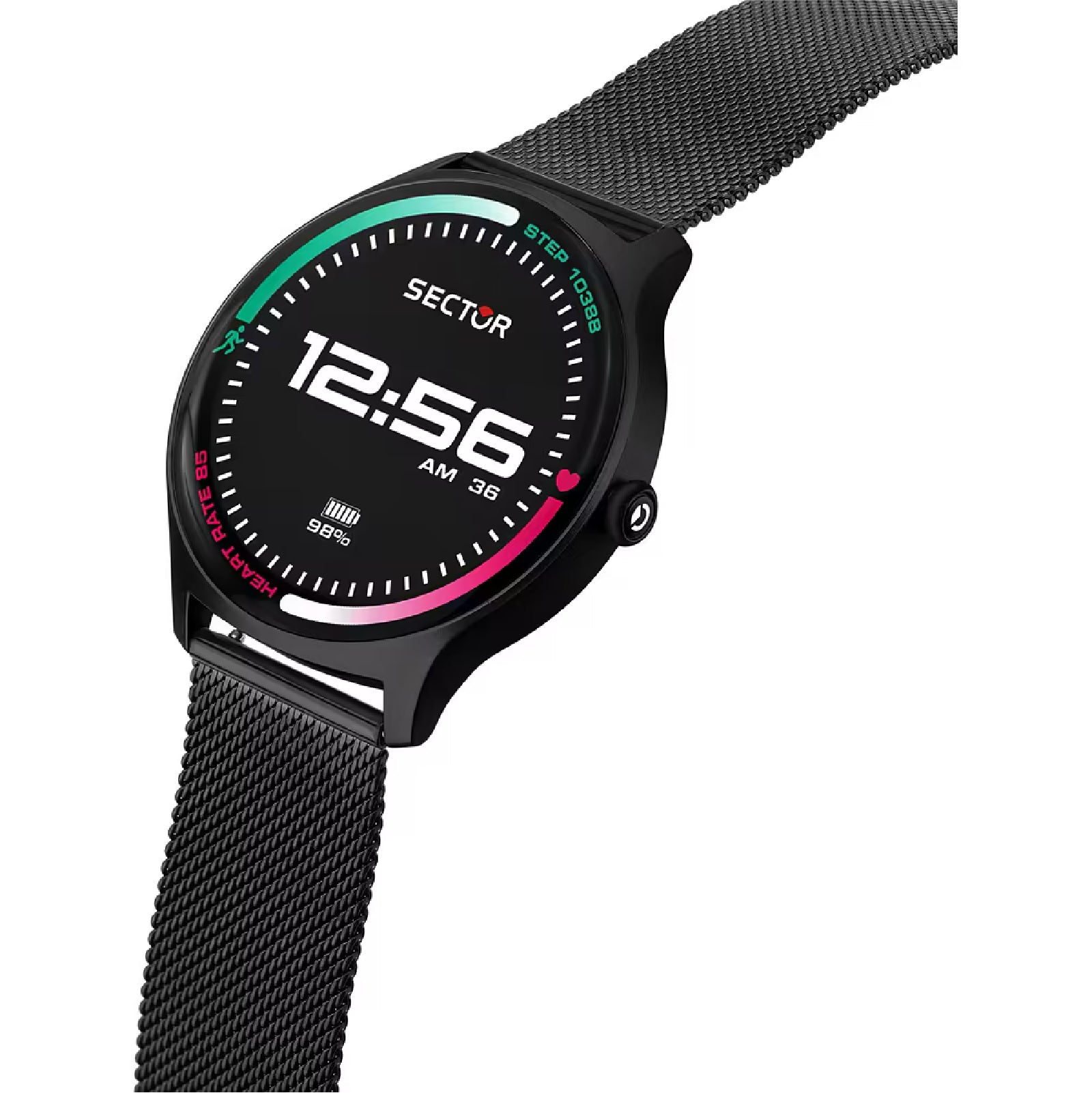 Smartwatch Sector S-06 in materiale sintetico maglia mesh MISURA UNICA