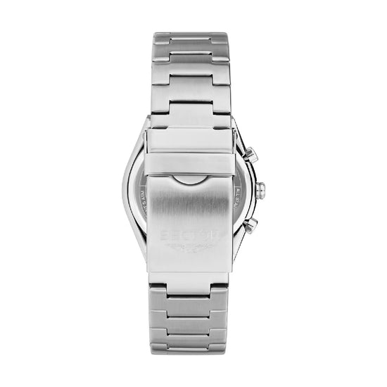 Orologio cronografo Sector in acciaio quadrante blu MISURA UNICA