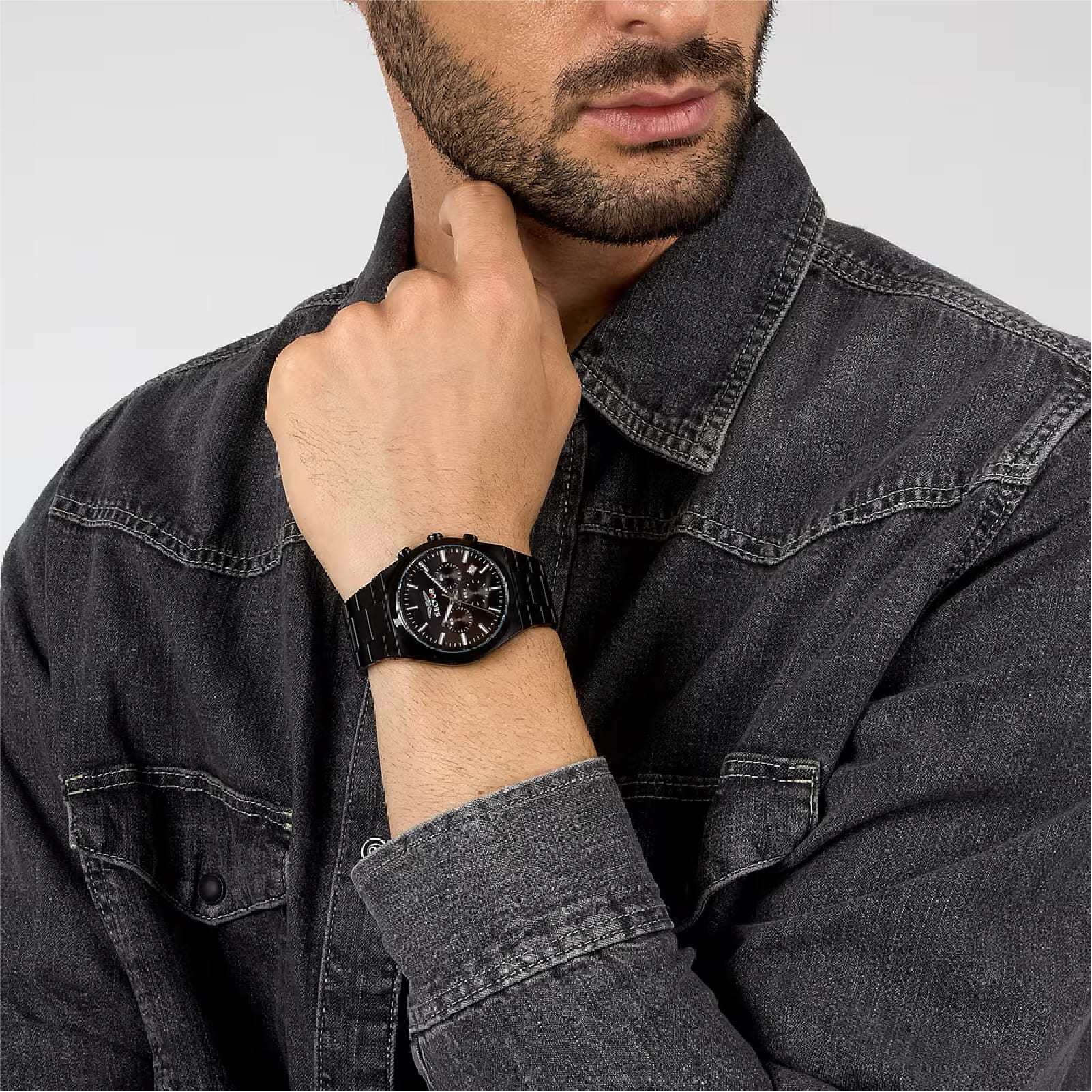 Orologio cronografo Sector in acciaio quadrante 42mm MISURA UNICA