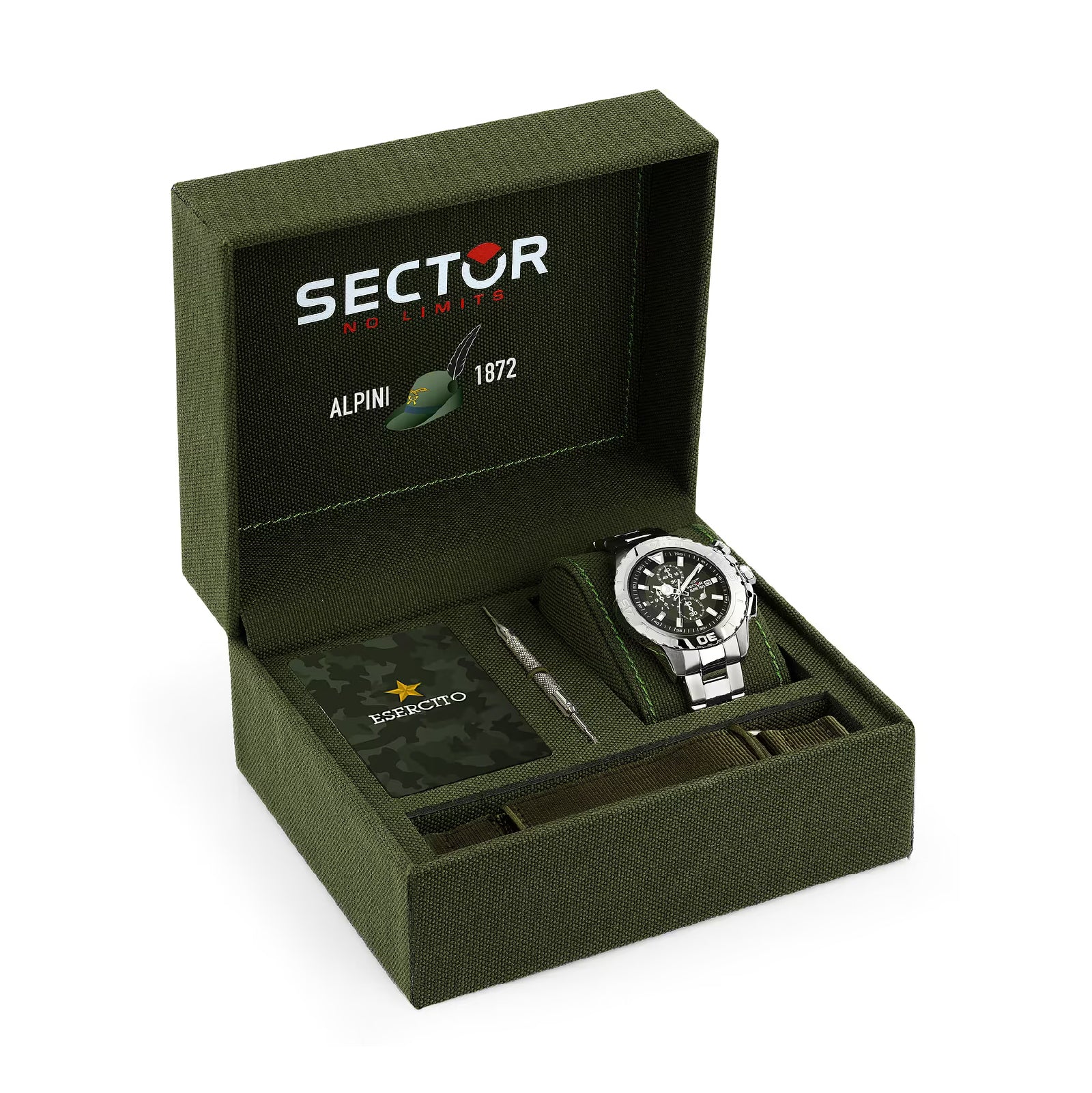 Orologio da uomo Sector Alpini Limited Edition in acciaio MISURA UNICA