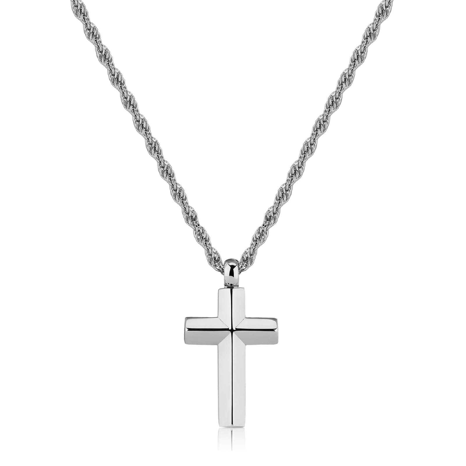 Collana S'agapõ Bound in acciaio 316L con pendente a croce MISURA UNICA