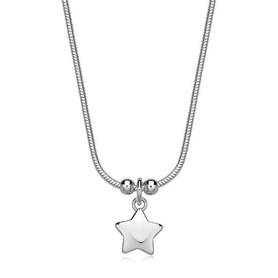 Collana donna S'agapõ in acciaio con stella pendente MISURA UNICA